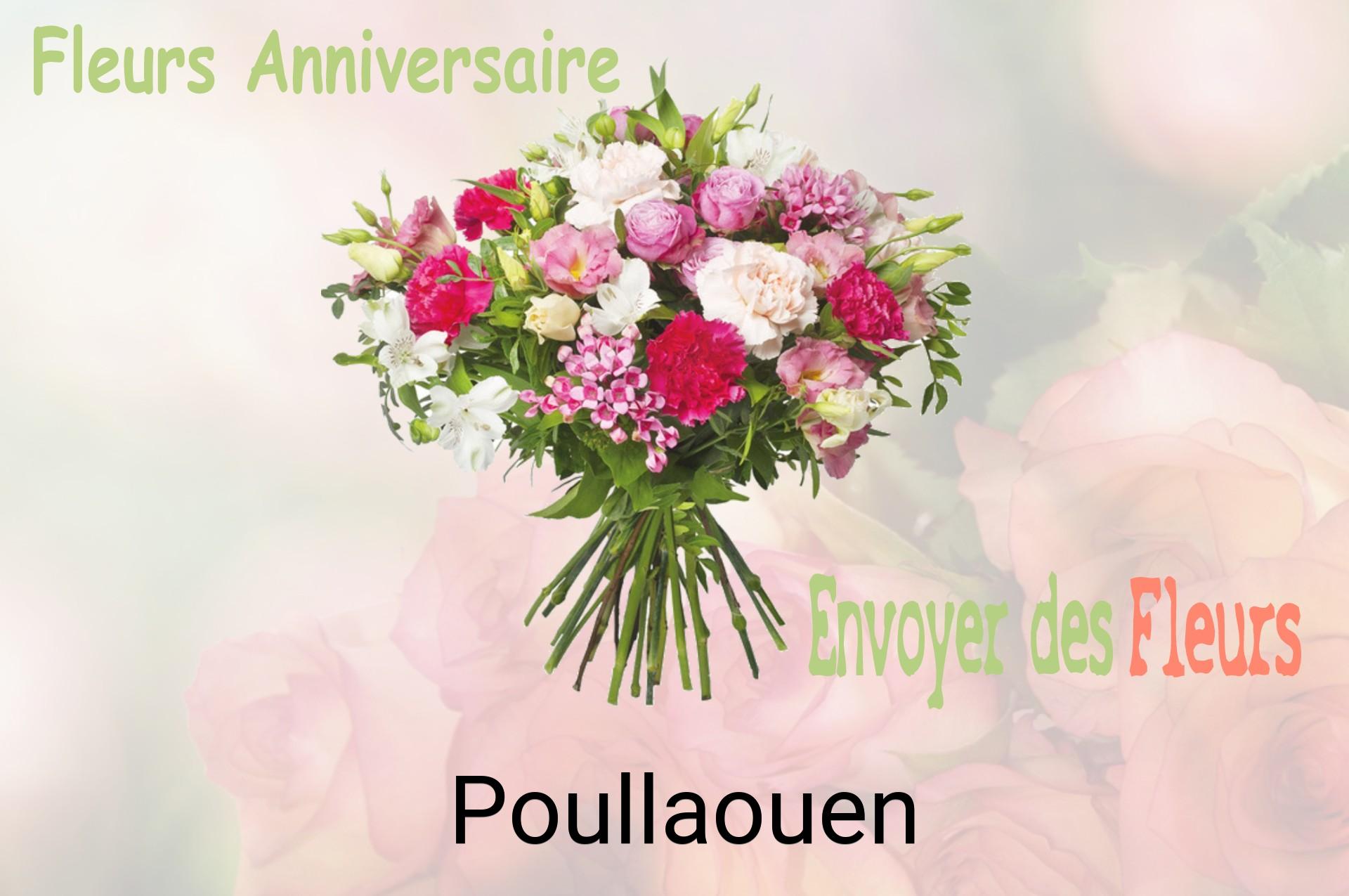 Bouquet de fleurs d’anniversaire livré à Poullaouen