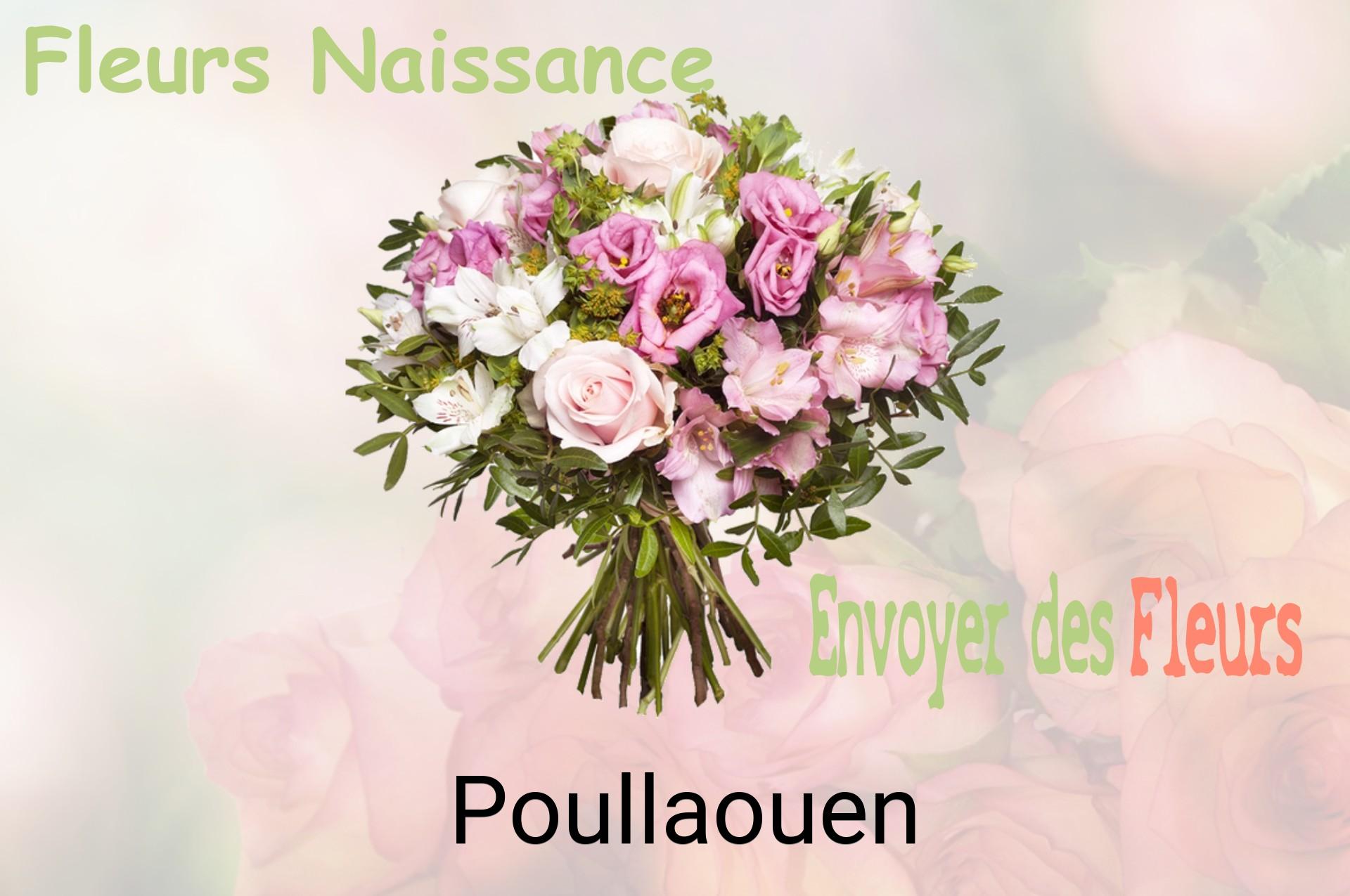 Bouquet de fleurs de naissance livré à Poullaouen